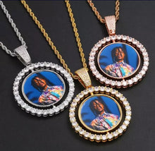 Load image into Gallery viewer, Circle Bling Sublimation Blank Necklace
