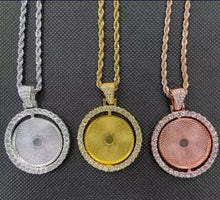 Load image into Gallery viewer, Circle Bling Sublimation Blank Necklace
